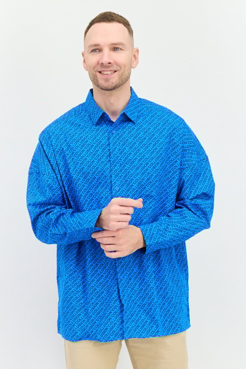 Men Regular Fit Allover Print Long Sleeves Casual Shirt