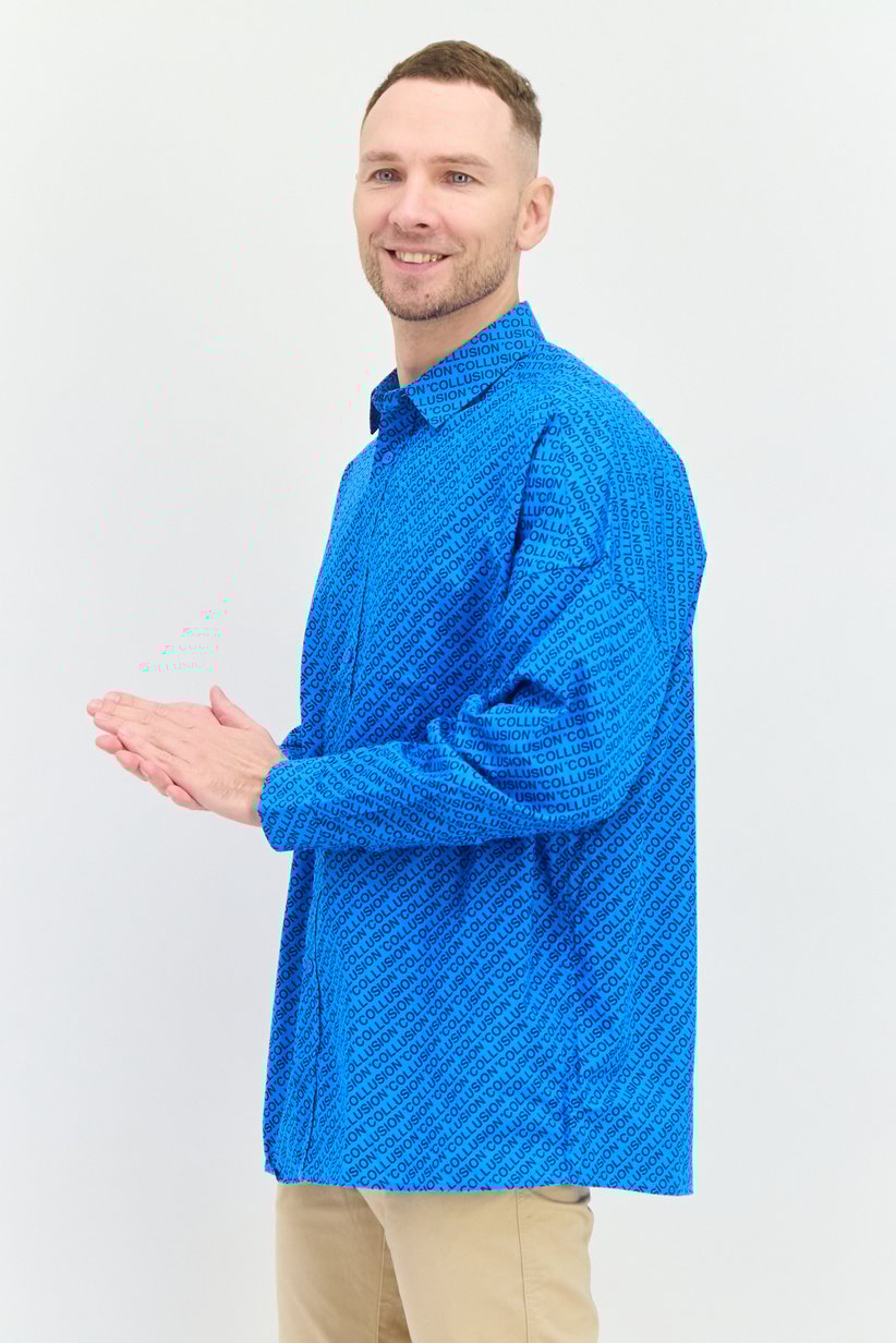 Men Regular Fit Allover Print Long Sleeves Casual Shirt