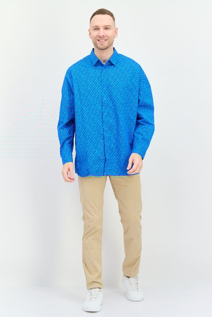 Men Regular Fit Allover Print Long Sleeves Casual Shirt
