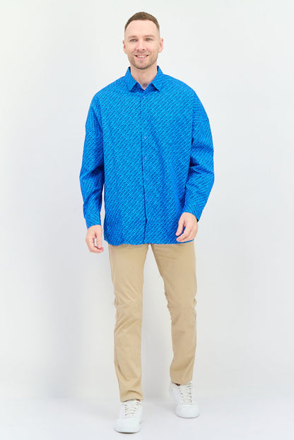 Men Regular Fit Allover Print Long Sleeves Casual Shirt