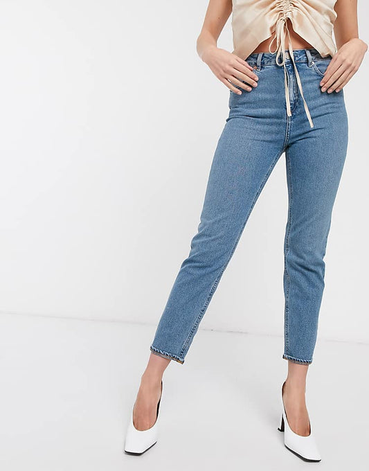 Farleigh High Waist Slim Mom Jeans /Mid Vintage
