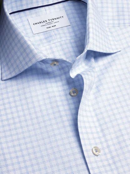 Non-Iron Stretch Trafalgar Weave Cutaway Slim Fit Shirt