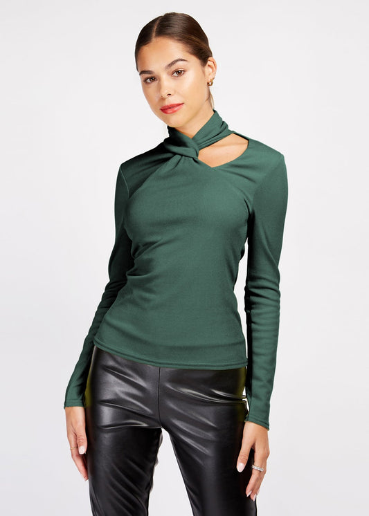 Emerald Green Cut Out Top