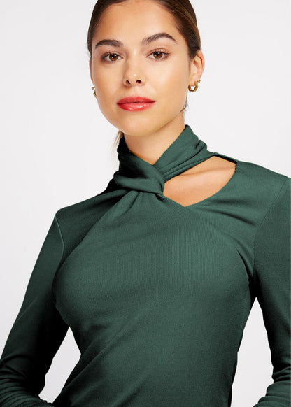 Emerald Green Cut Out Top