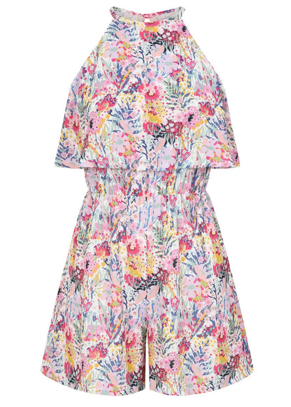 Dani Dyer Floral Print Playsuit