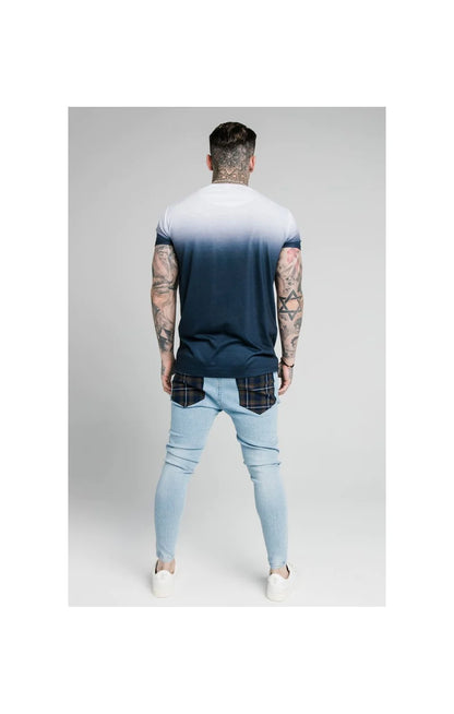 High Fade Tee – Tri Neon