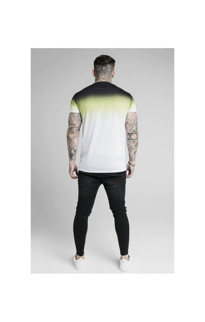 High Fade Tee – Tri Neon