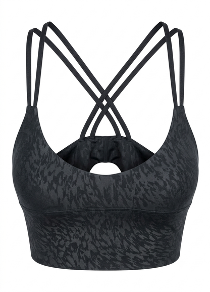 Next Studio Active Animal Print Strappy Back Sports Bra