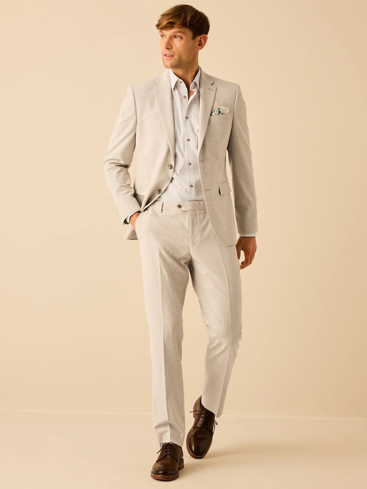 Stone Slim Fit Motionflex Stretch Suit Trousers