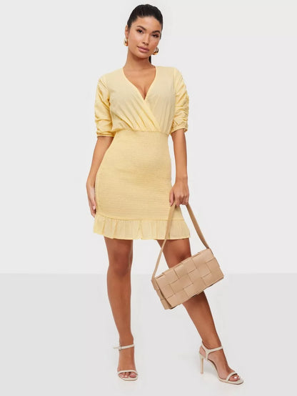 Yellow Smock Bottom Dress