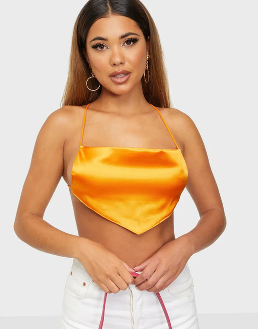 Satin Thin Strap Top