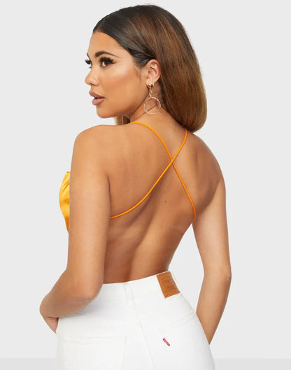 Satin Thin Strap Top