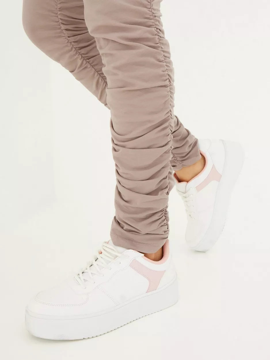 Ruched Detail Set Dusty Pink