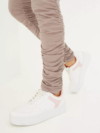 Ruched Detail Set Dusty Pink