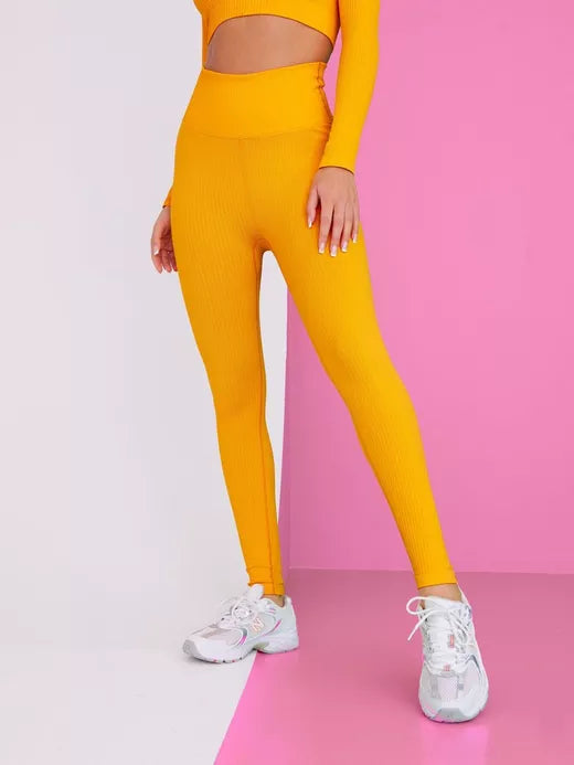 Athletic Seamless Pants Orange