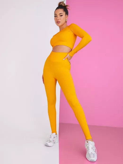 Athletic Seamless Pants Orange