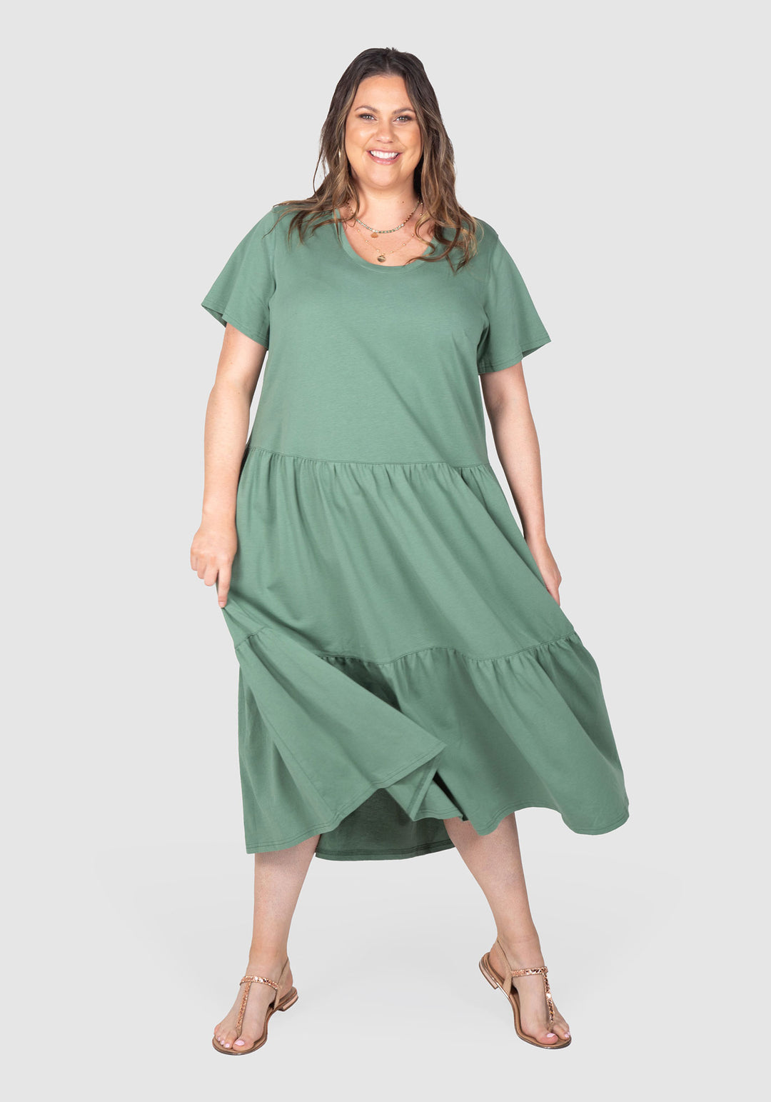 Lana Knit Tiered Dress