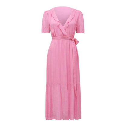 Tobi Ruffle Midi Dress