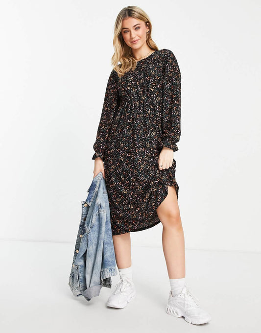 Textured Jersey Midi Dress