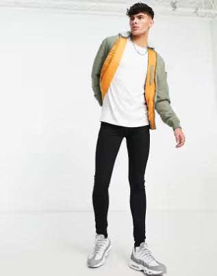 Super Skinny Stretch Jeans In Black