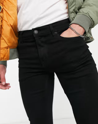 Super Skinny Stretch Jeans In Black