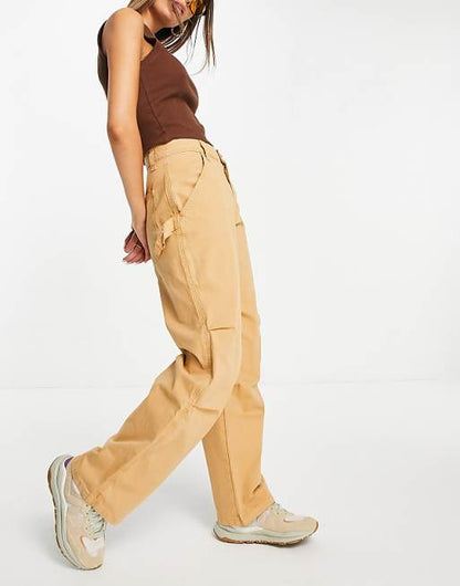 Slouchy Cargo Trousers in Caramel