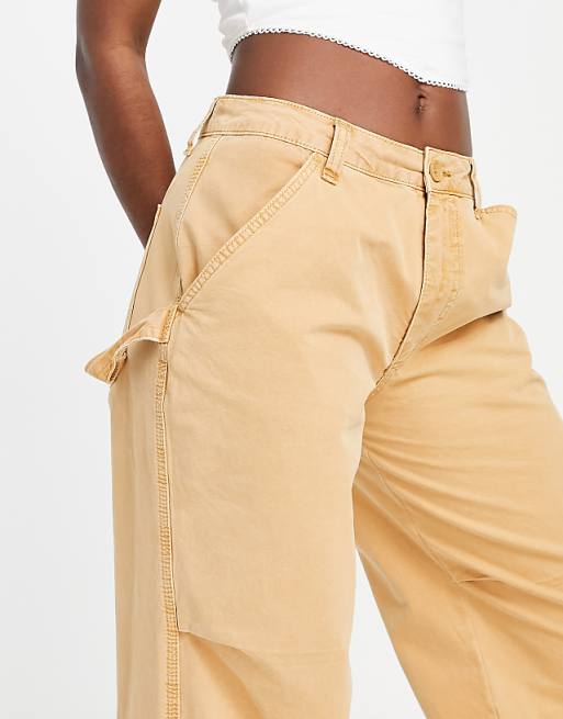 Slouchy Cargo Trousers in Caramel