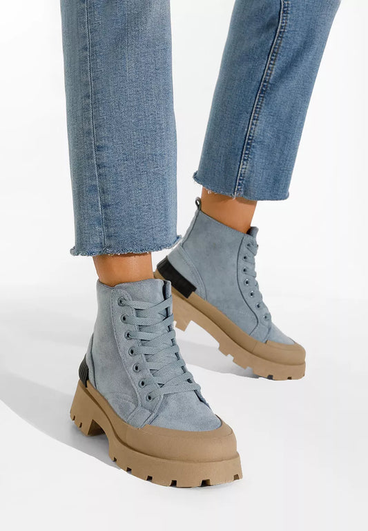 Women's blue Serrena ankle boots
