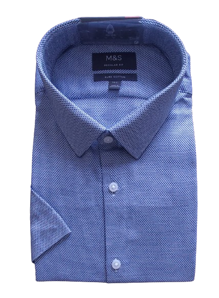 Blue Short Sleeve Shirt