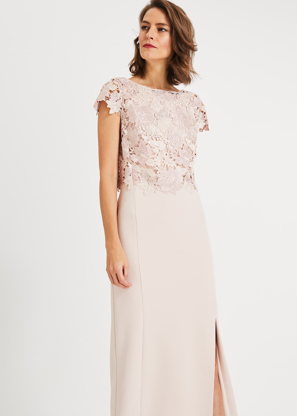 Olivia Lace Bodice Maxi Dress