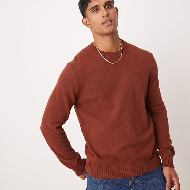 Wool Blend Round Neck Sweater