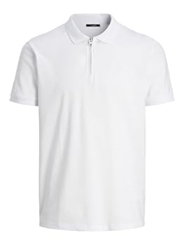 Jprblascott Zip Neck Polo White