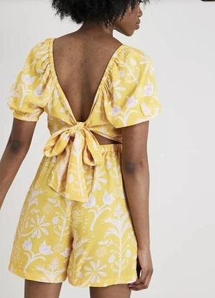 Floral Short Sleeve Playsuit