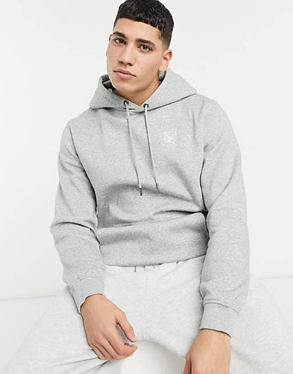 Grey Muscle Fit Overhead Hoodie