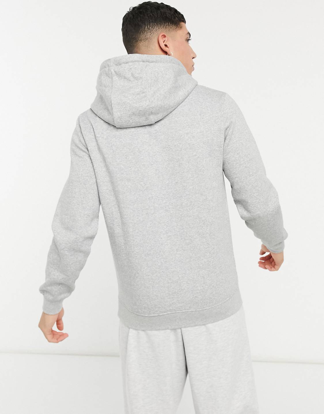 Grey Muscle Fit Overhead Hoodie