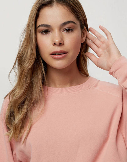 Pink Crop Sweatshirt