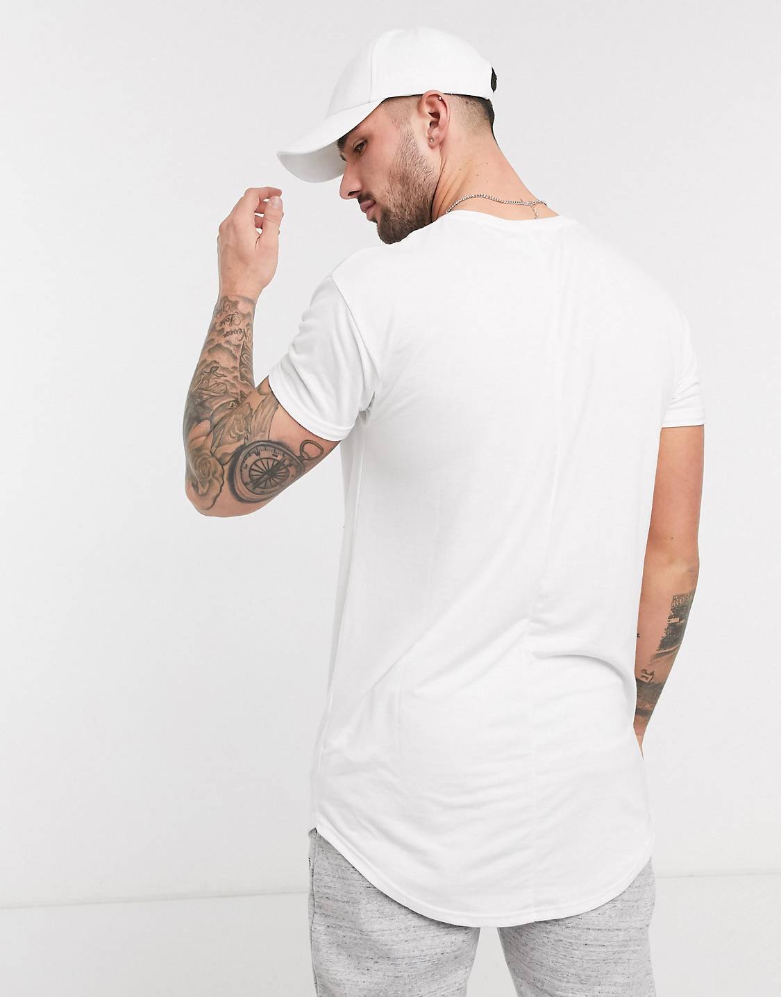 Longline T-Shirt White