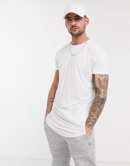 Longline T-Shirt White