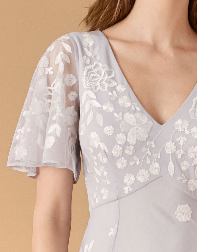 Kaitlyn Embroidered Maxi Dress Blue