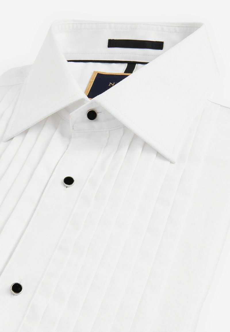 Pleat Dress Shirt Camicia - White