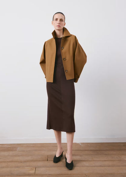 Midi Dress With Draped Detail