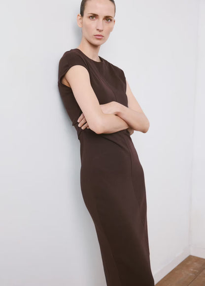 Midi Dress With Draped Detail