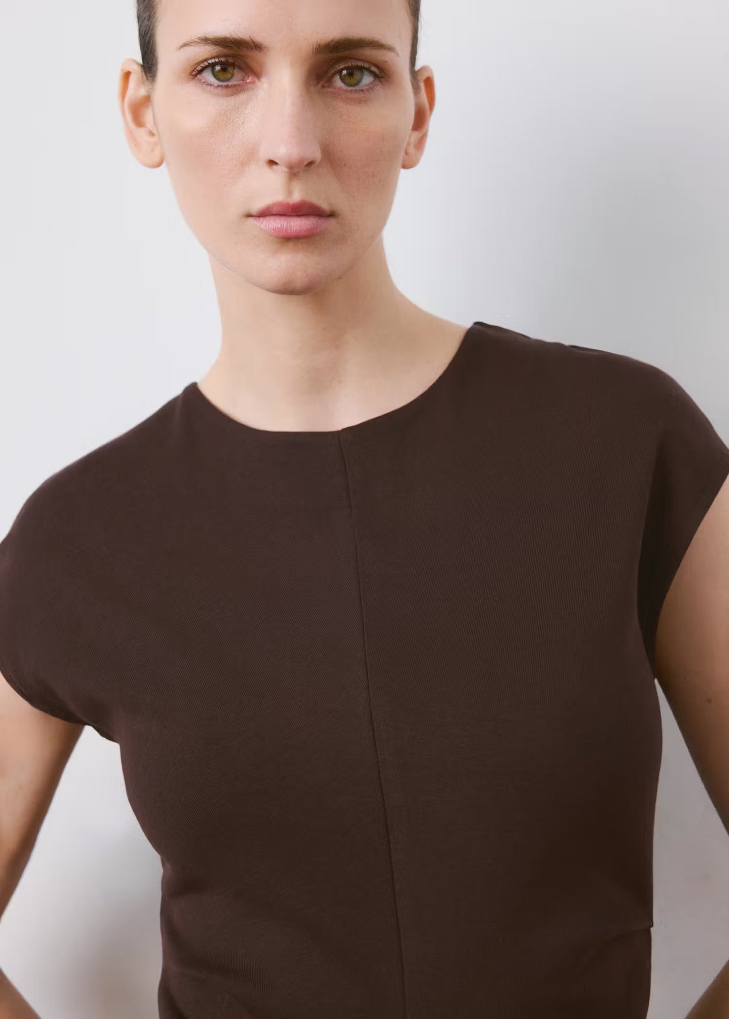 Midi Dress With Draped Detail