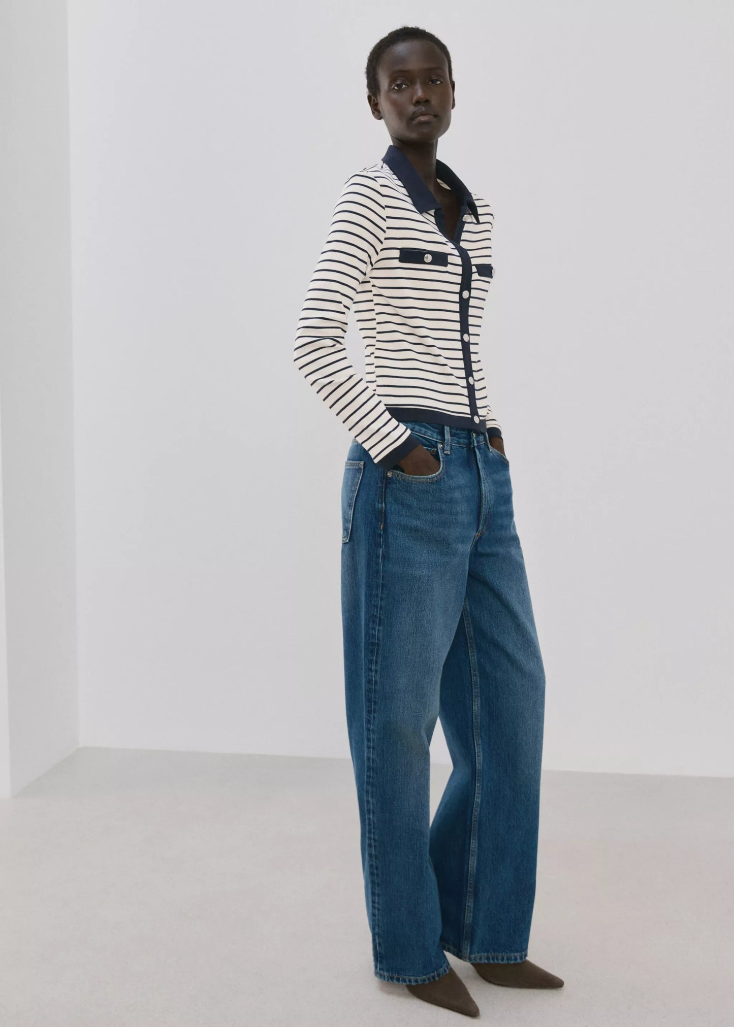 Striped Cardigan Top