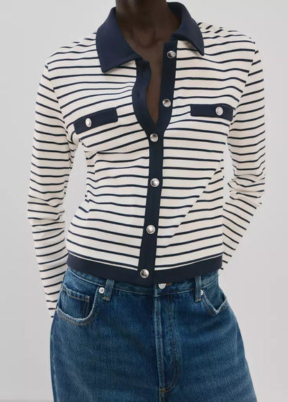 Striped Cardigan Top