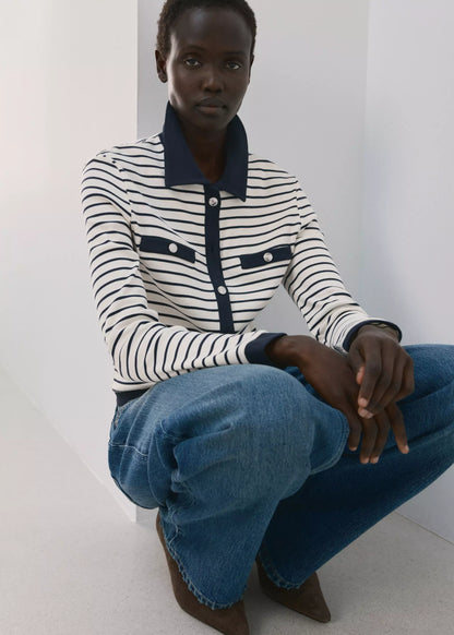 Striped Cardigan Top