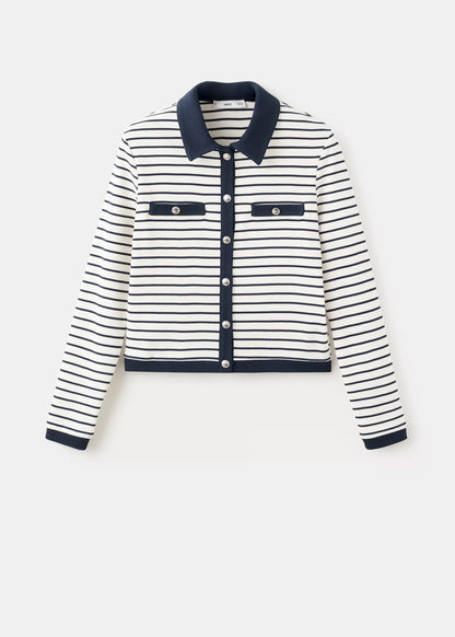 Striped Cardigan Top