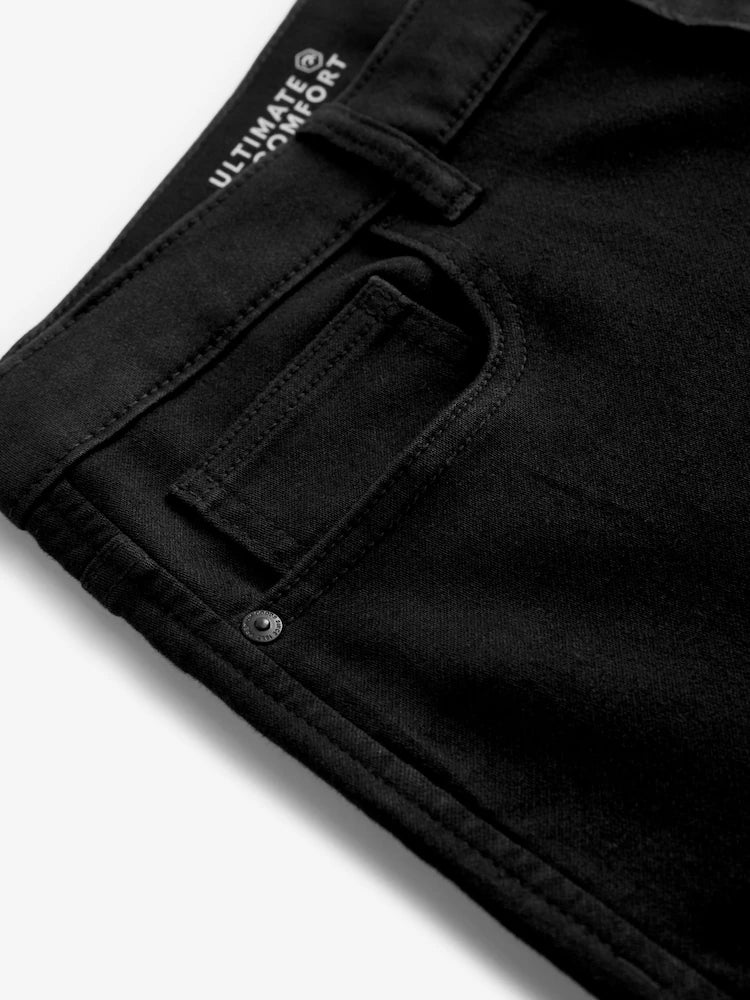 Black Skinny Fit  Comfort  Stretch Jeans