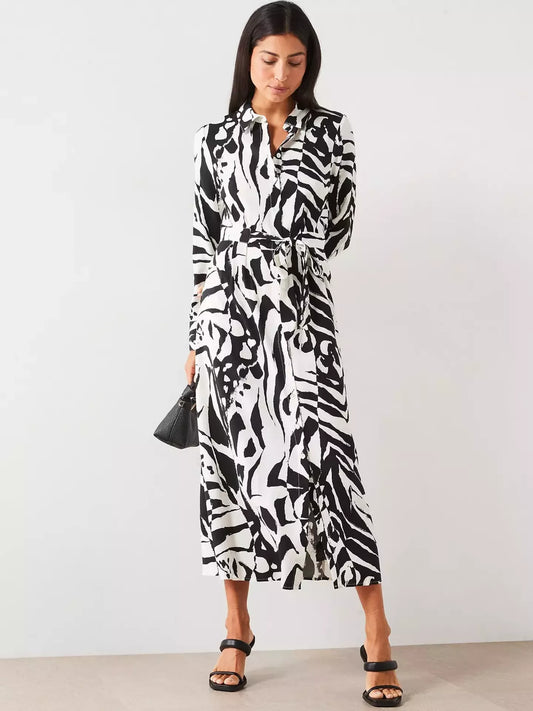 Tie Waist Shirt Dress