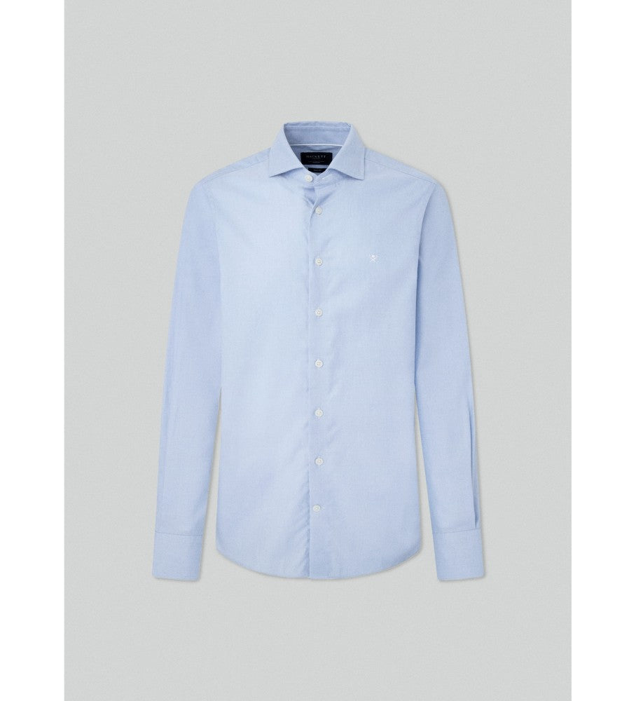 Essential Cotton Slim Fit Shirt Blue